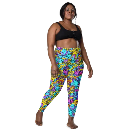 Graffiti Current on a Leggings with Pockets