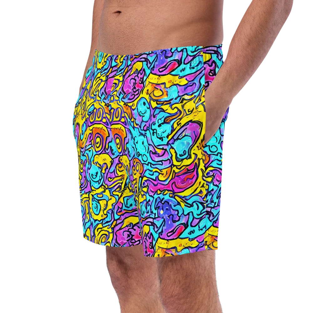 Graffiti Current on Swim Trunks — Left Front