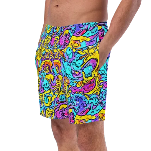 Graffiti Current on a Swim Trunks