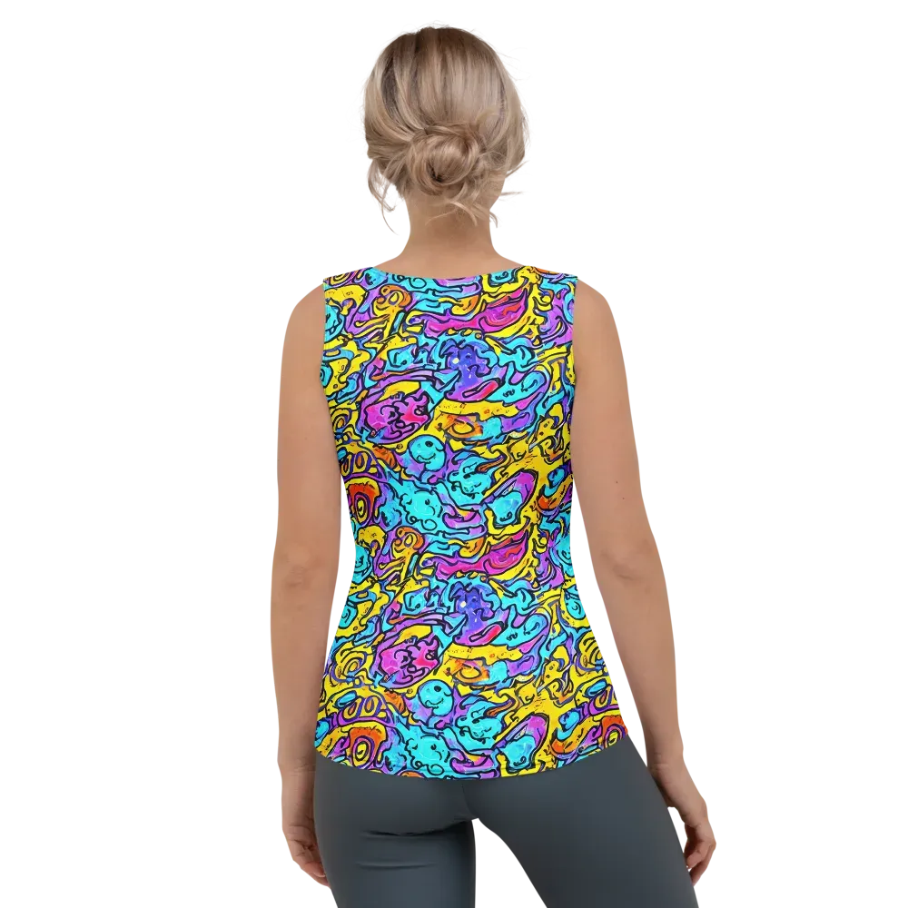 Graffiti Current on Women's Tank Top — Back