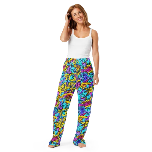 Graffiti Current on a Women's Pajama Pants