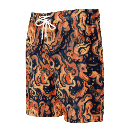 Tangerine Abyss on a Men's Board Shorts