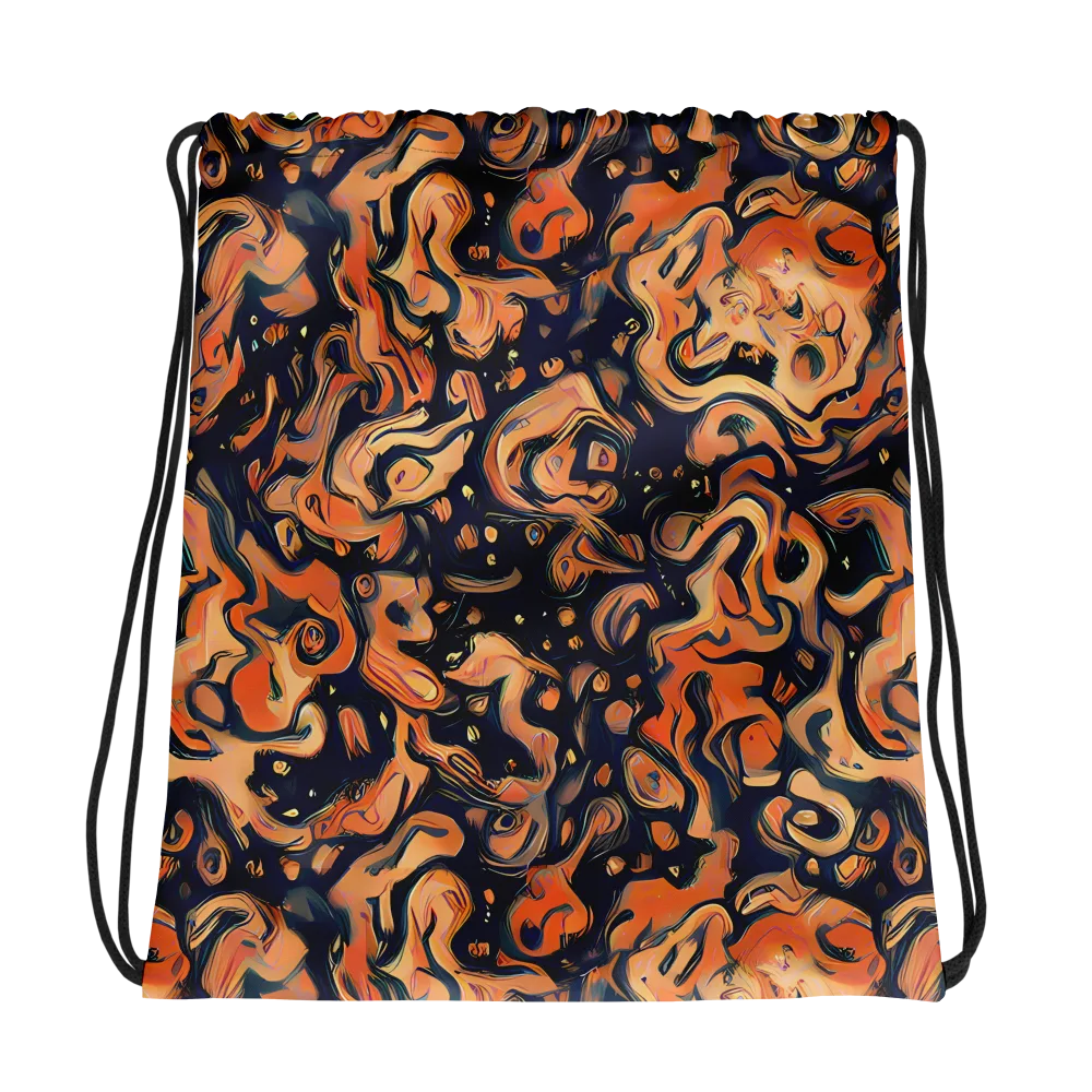 Tangerine Abyss on Drawstring Bag — Photo