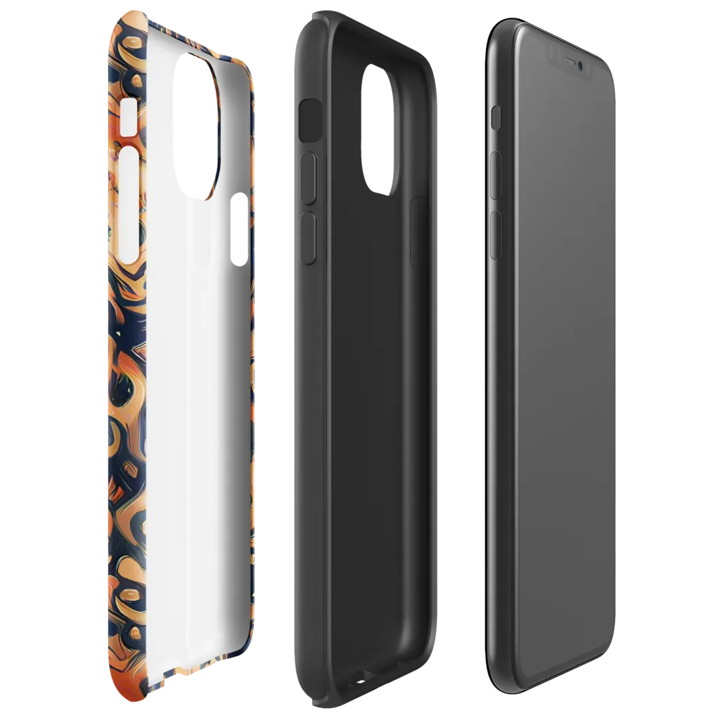 Tangerine Abyss on Tough Case for iPhone® — Right