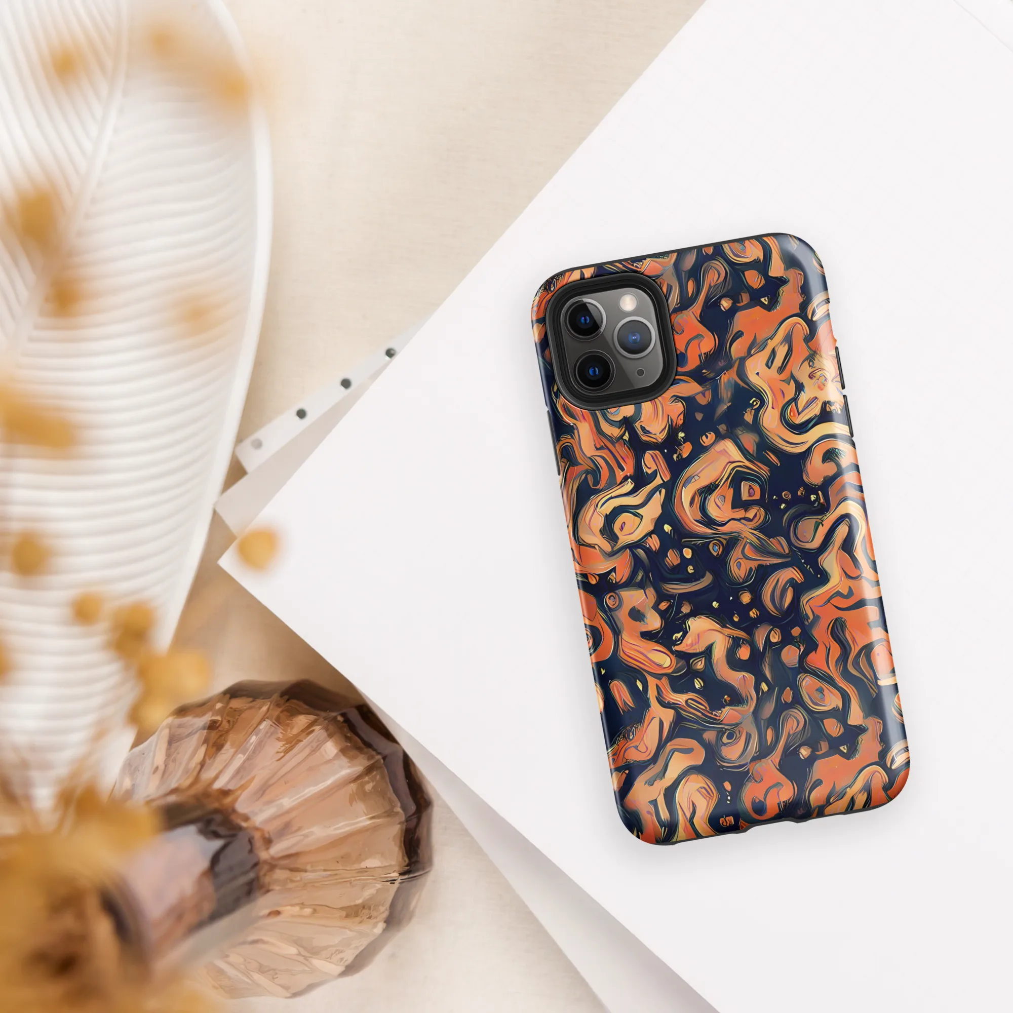 Tangerine Abyss on Tough Case for iPhone® — Front