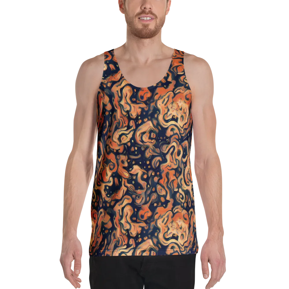 Tangerine Abyss on Men's Tank Top — Front