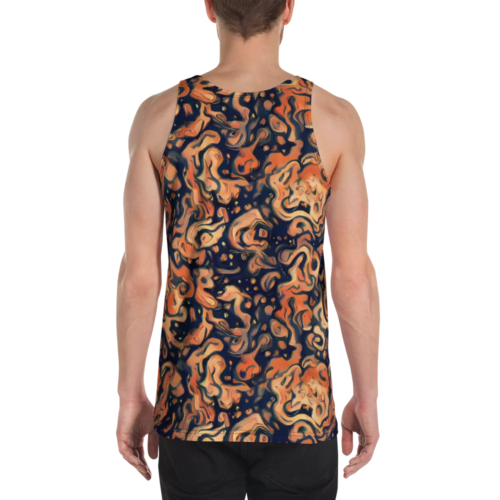 Tangerine Abyss on Men's Tank Top — Back