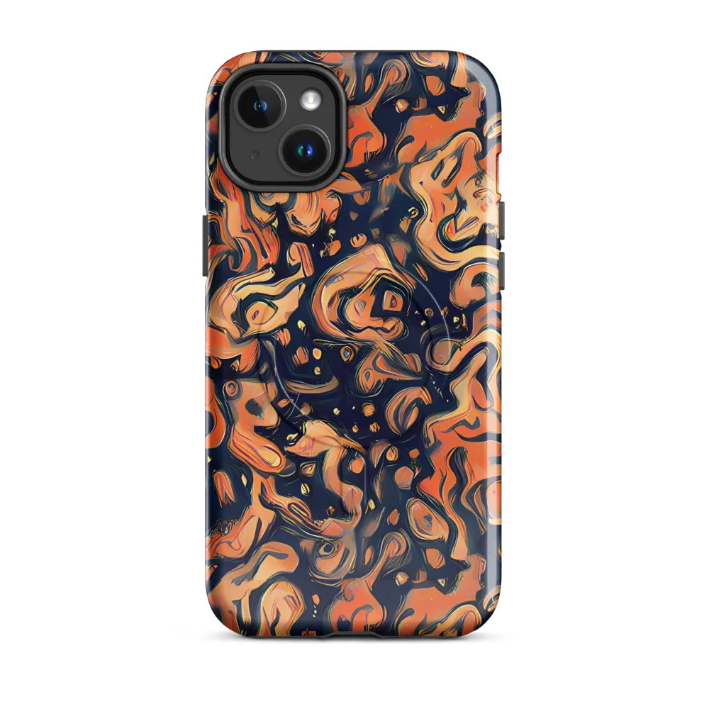 Tangerine Abyss on MagSafe Tough Case for iPhone® — Front