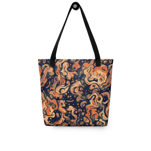 Tangerine Abyss on a Tote Bag