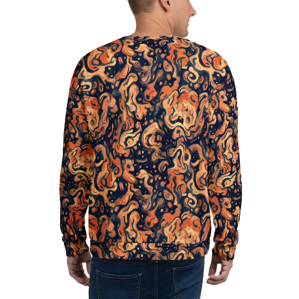 Tangerine Abyss on Sweatshirt — Back