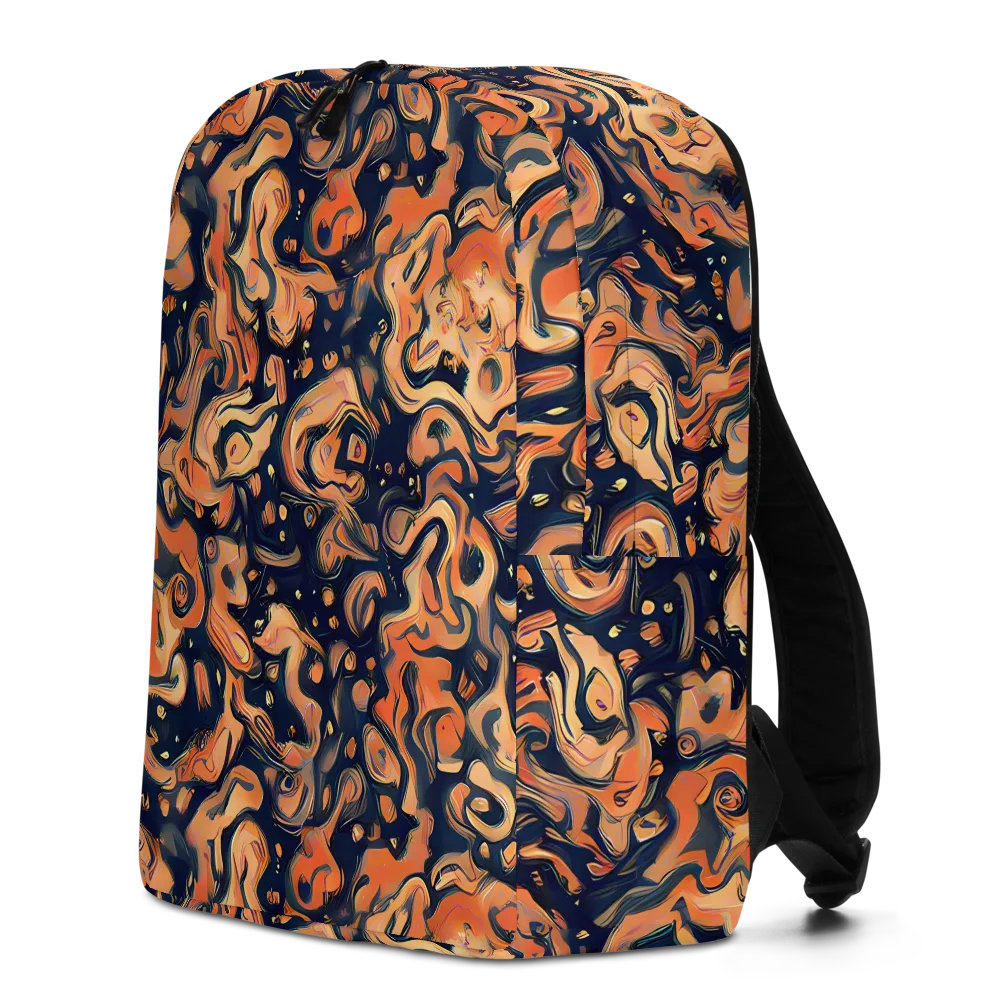 Tangerine Abyss on Minimalist Backpack — Left