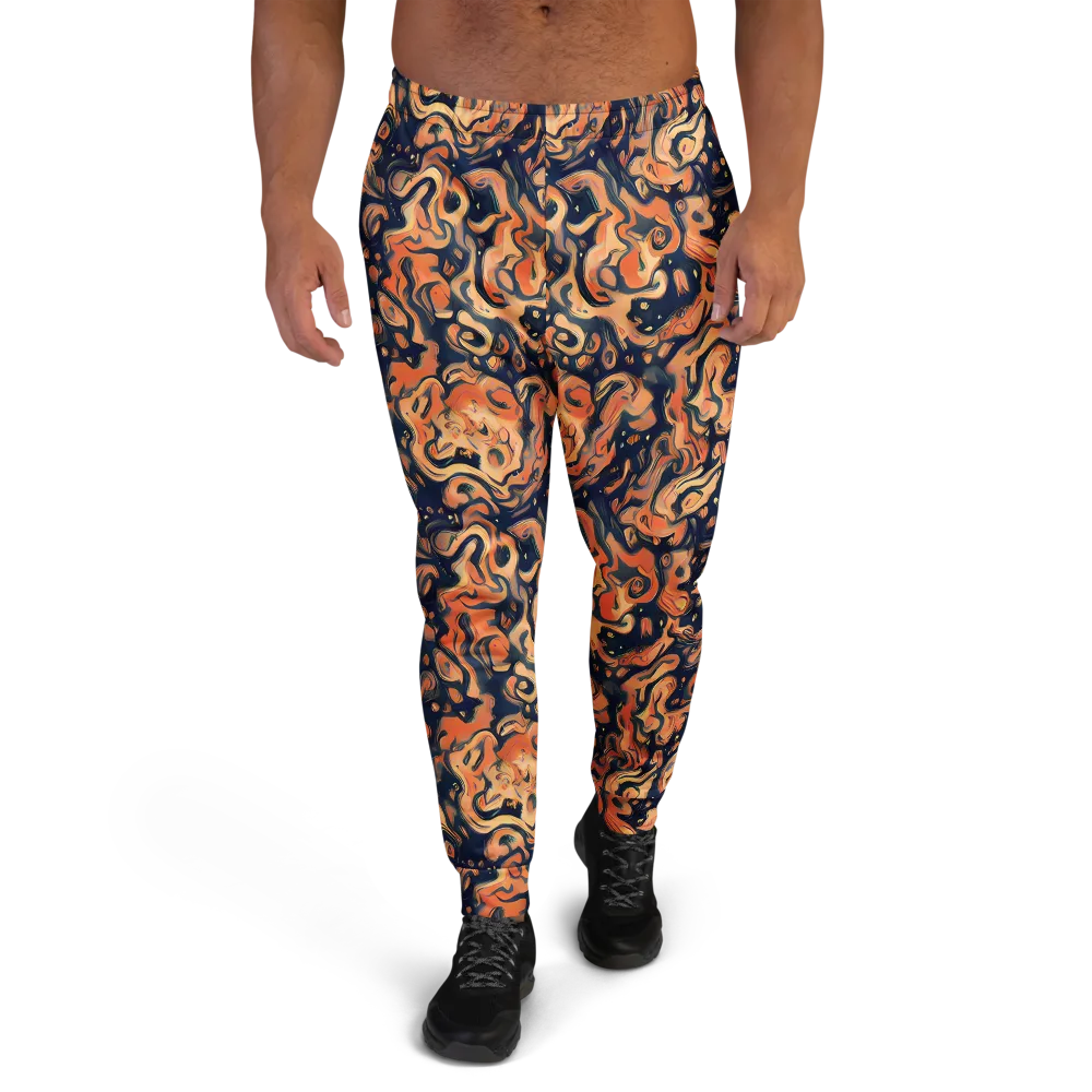 Tangerine Abyss on Men's Joggers — Front