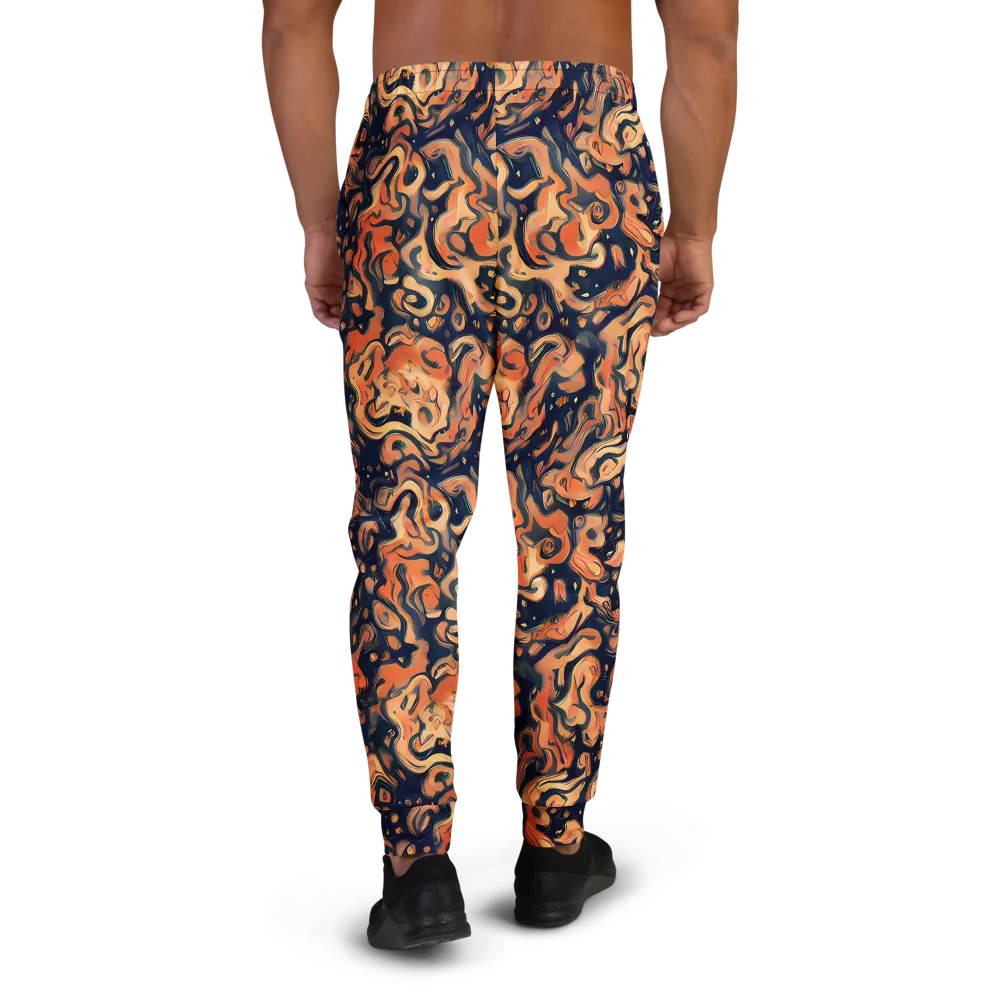 Tangerine Abyss on Men's Joggers — Back