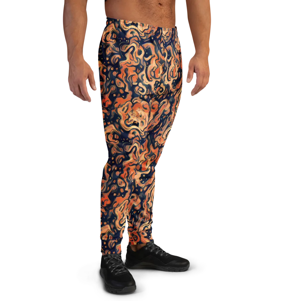 Tangerine Abyss on Men's Joggers — Right