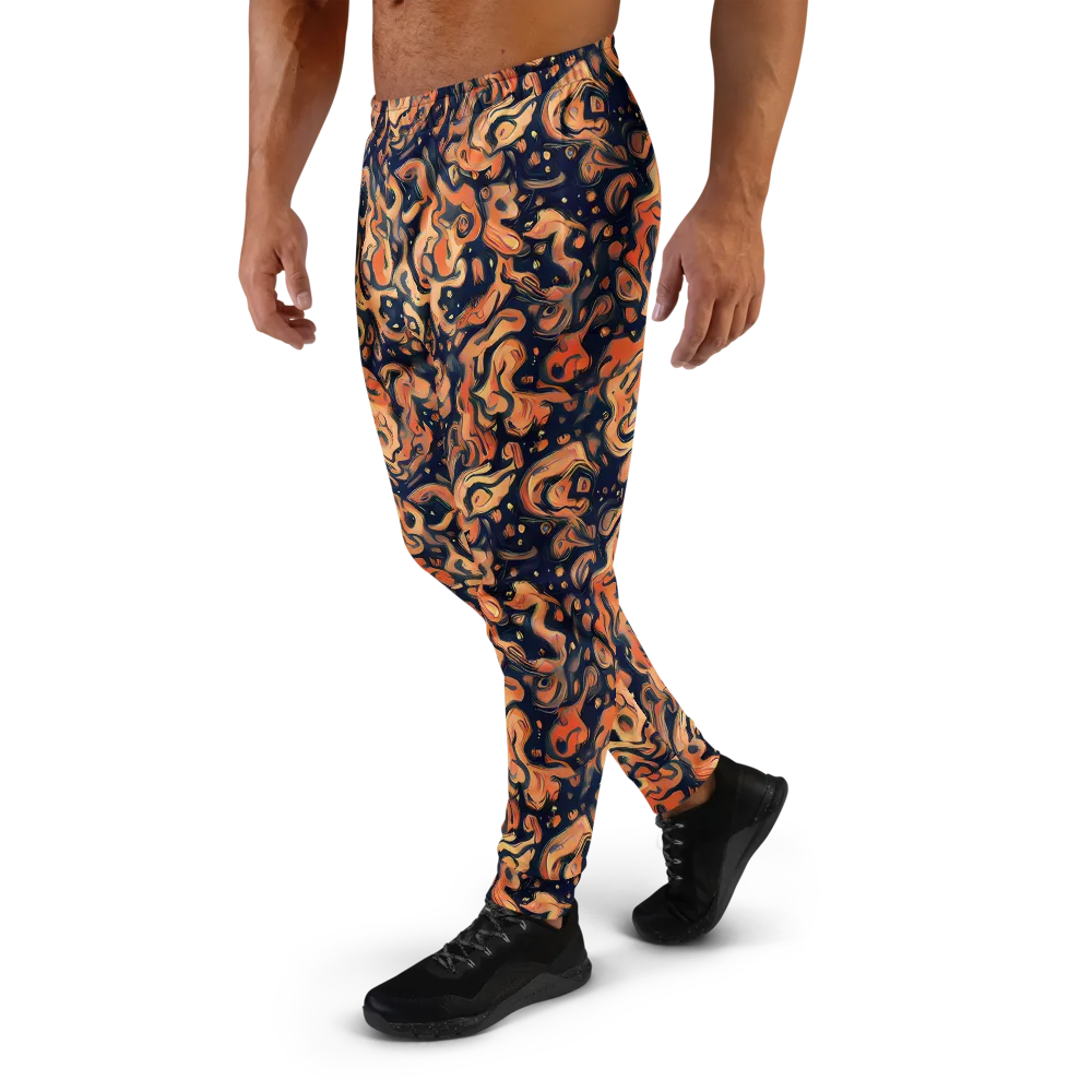 Tangerine Abyss on Men's Joggers — Left