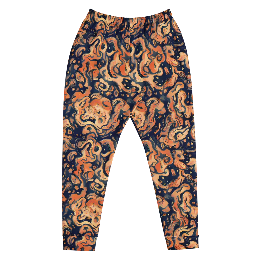 Tangerine Abyss on Men's Joggers — Front
