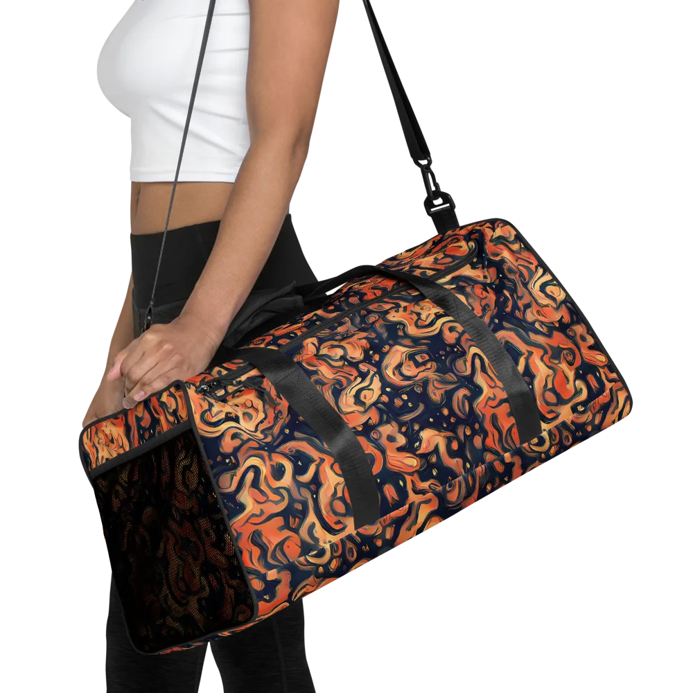 Tangerine Abyss on Duffle Bag — Front