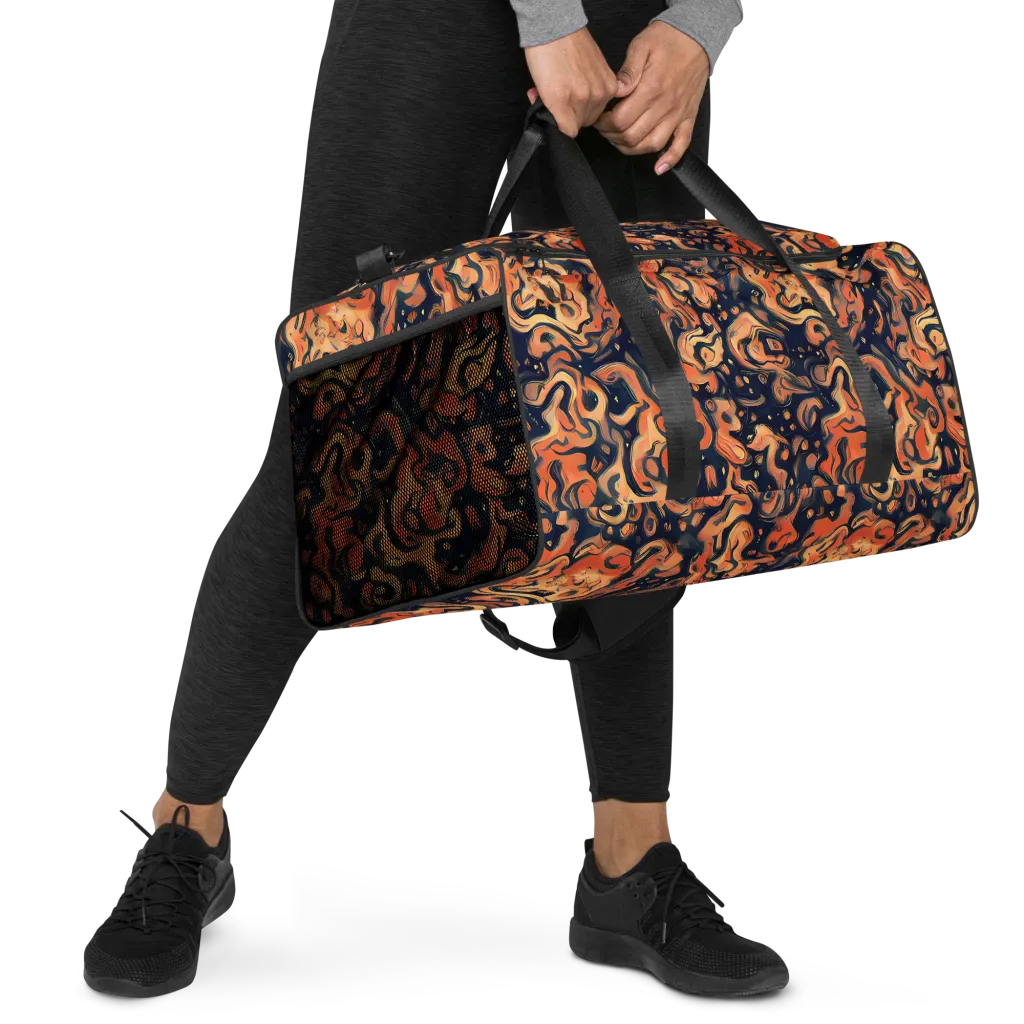 Tangerine Abyss on Duffle Bag — Right Front