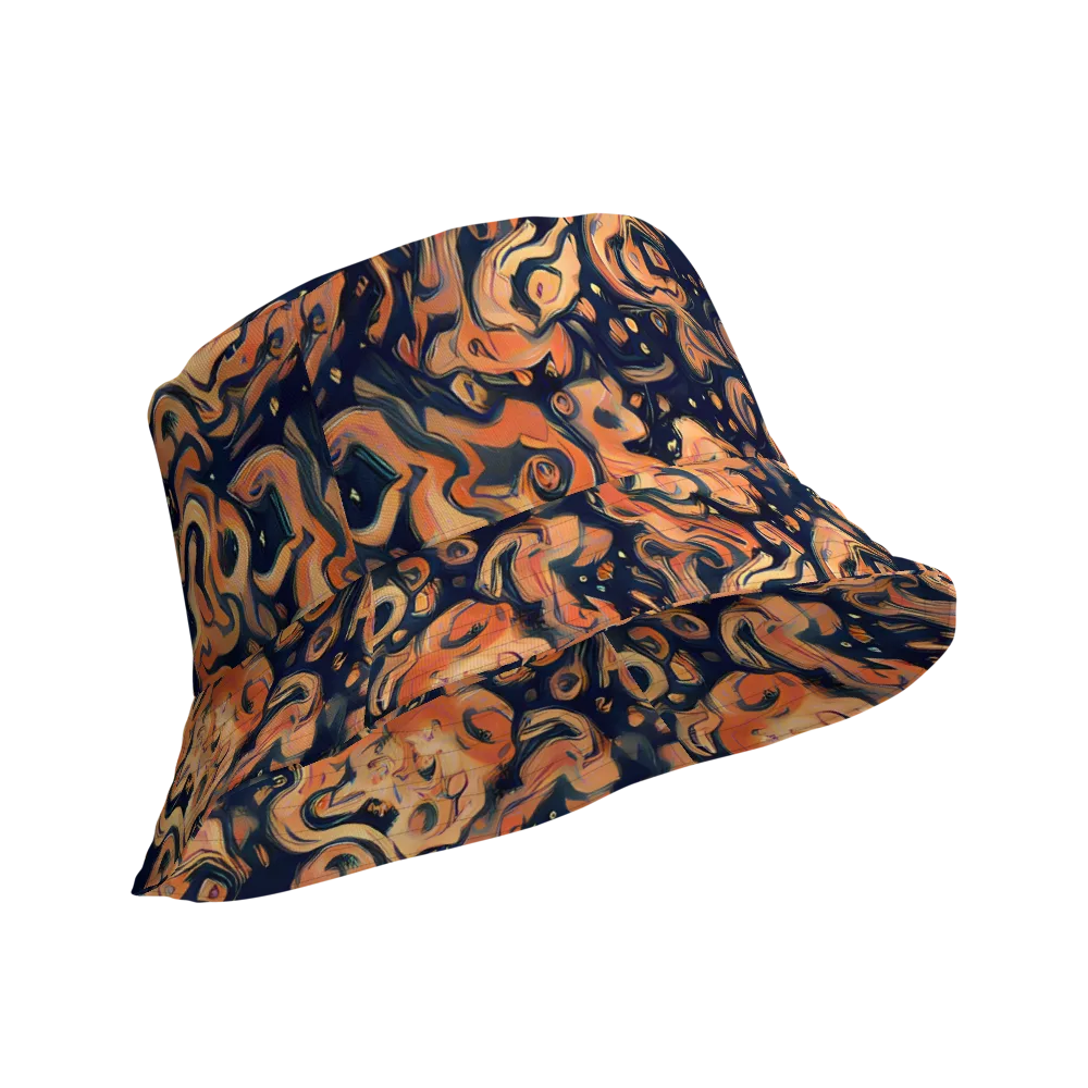 Tangerine Abyss on Reversible Bucket Hat — Product details Outside