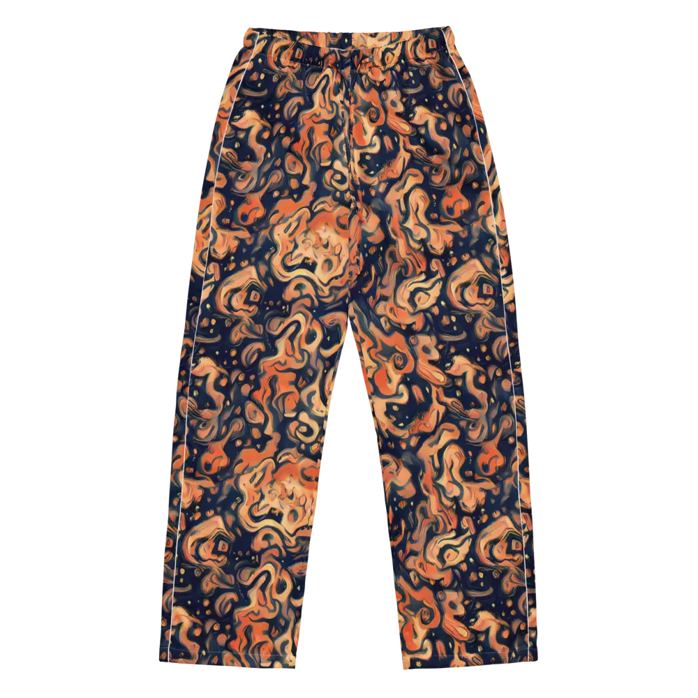 Tangerine Abyss on Women's Pajama Pants — Front