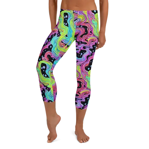 Afterglow Rapids on a Capri Leggings