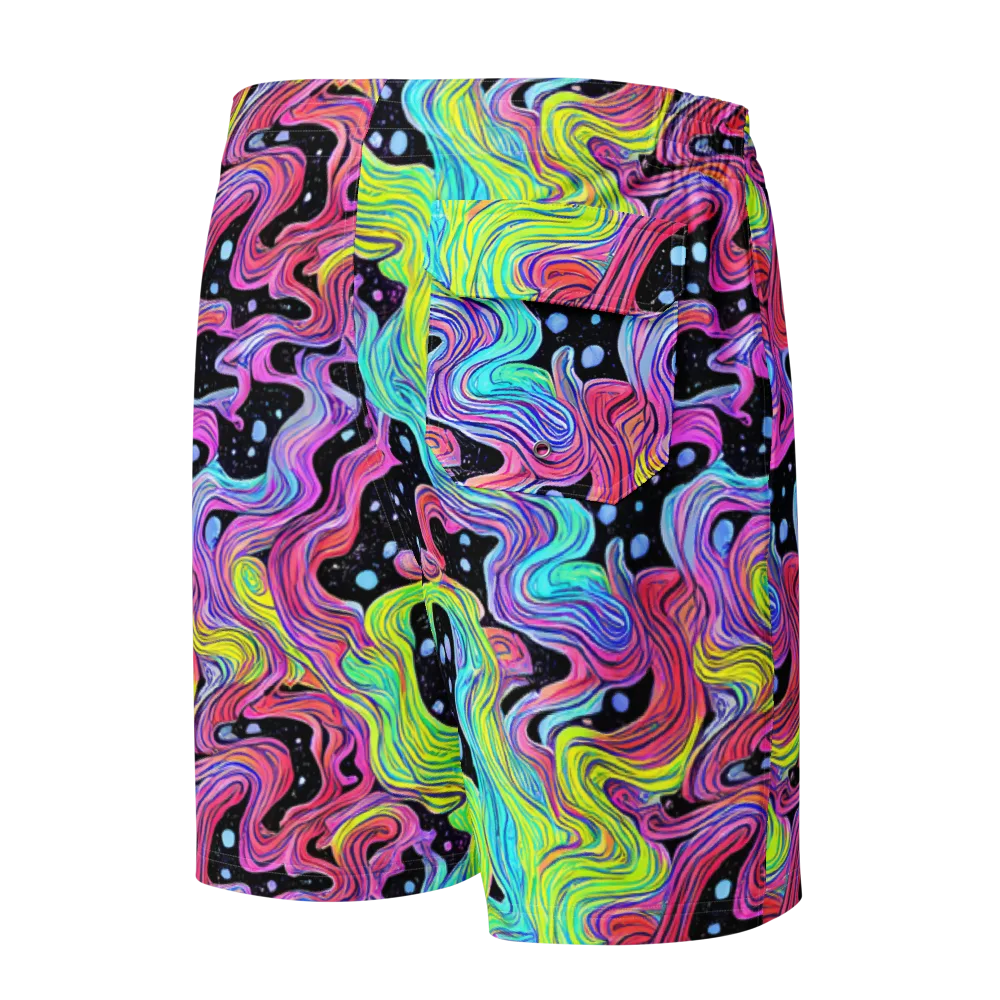 Afterglow Rapids on Men's Board Shorts — Back