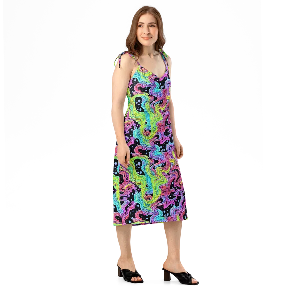 Afterglow Rapids on Slip Dress — Right Front