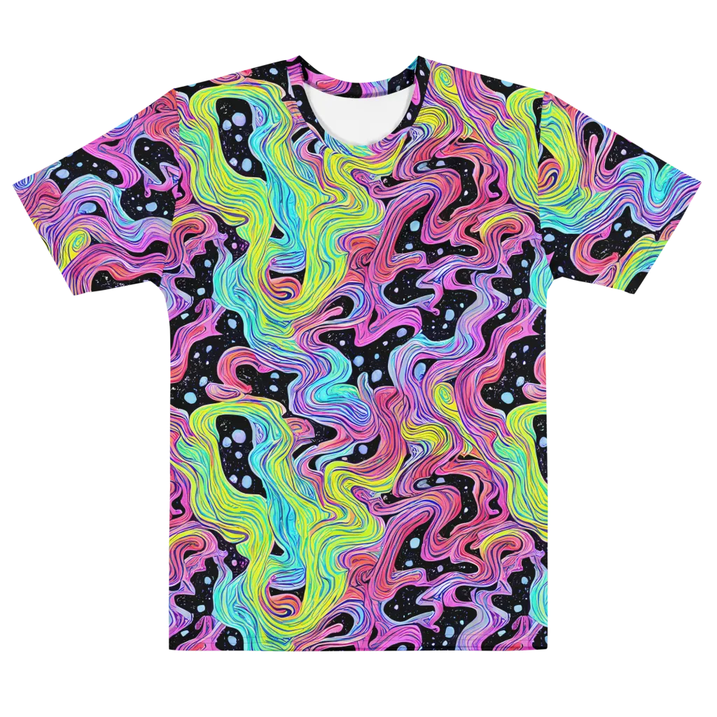 Afterglow Rapids on Men's Cotton Crew Neck T-Shirt — Front