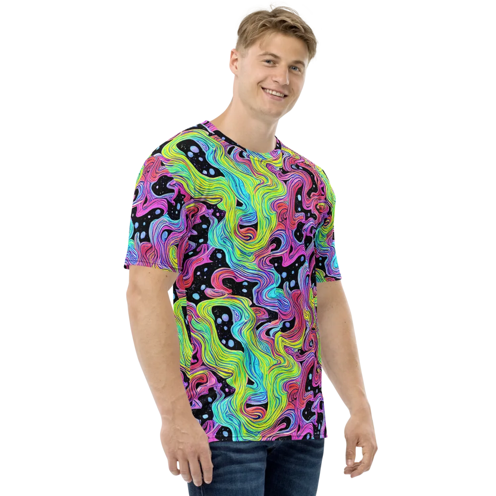 Afterglow Rapids on Men's Crew Neck T-Shirt — Right