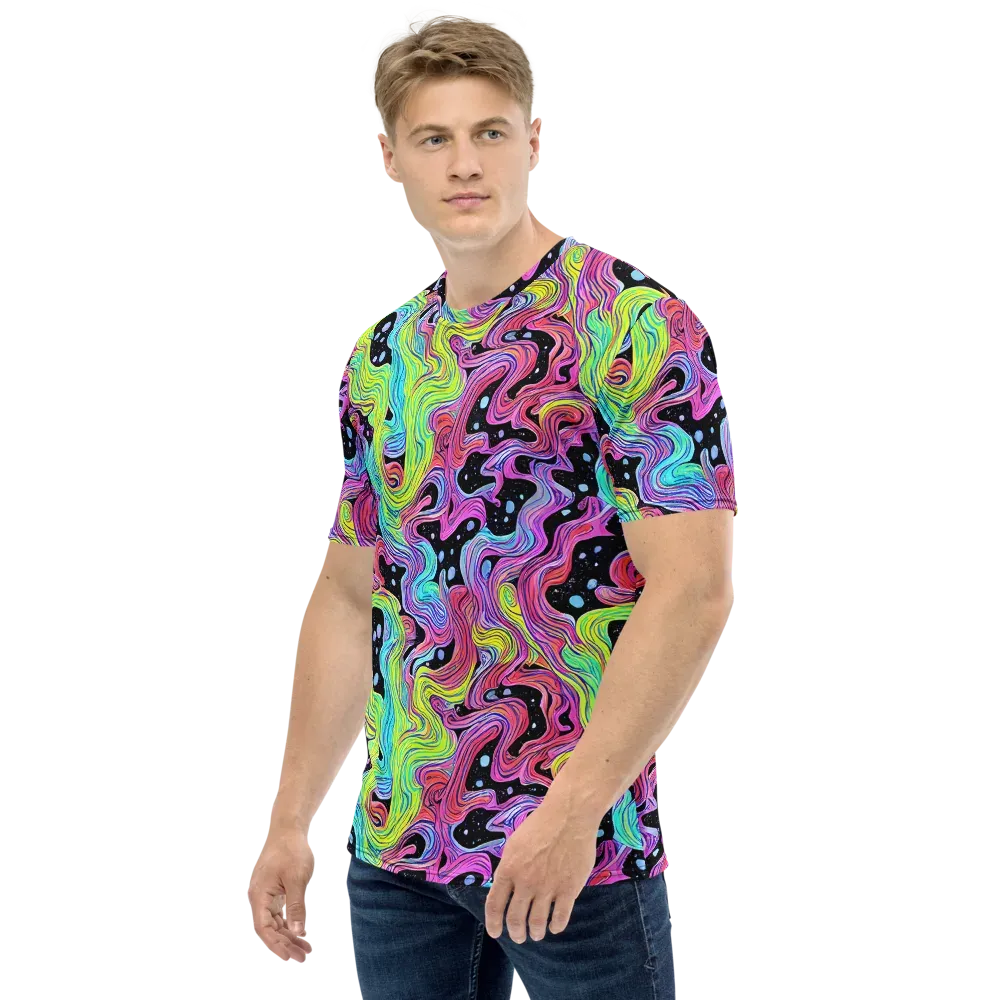 Afterglow Rapids on Men's Crew Neck T-Shirt — Left