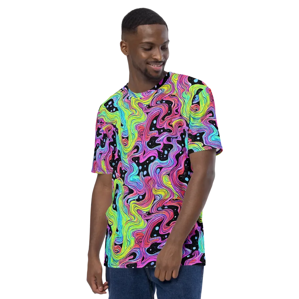 Afterglow Rapids on Men's Crew Neck T-Shirt — Left