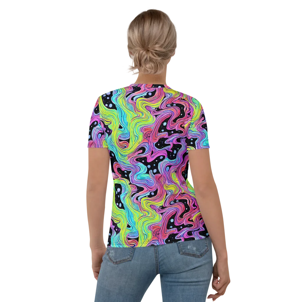 Afterglow Rapids on Women's Crew Neck T-Shirt — Back