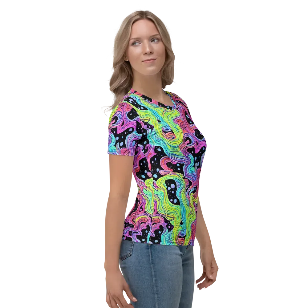 Afterglow Rapids on Women's Crew Neck T-Shirt — Right
