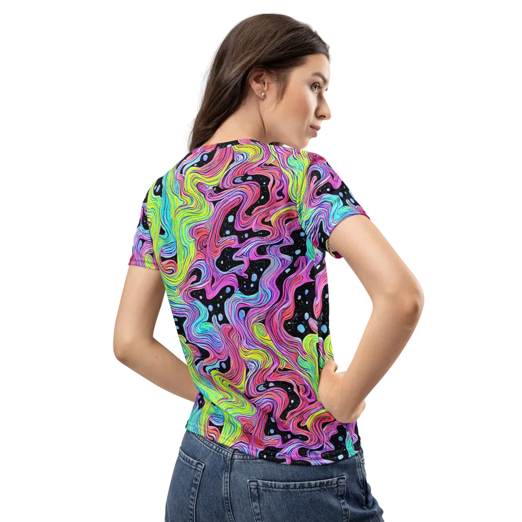 Afterglow Rapids on Women's Crew Neck T-Shirt — Back
