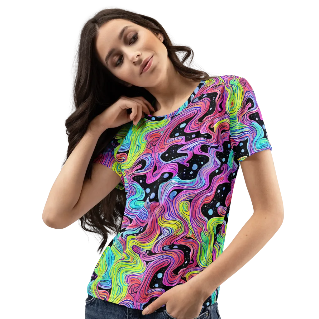 Afterglow Rapids on Women's Crew Neck T-Shirt — Left Front