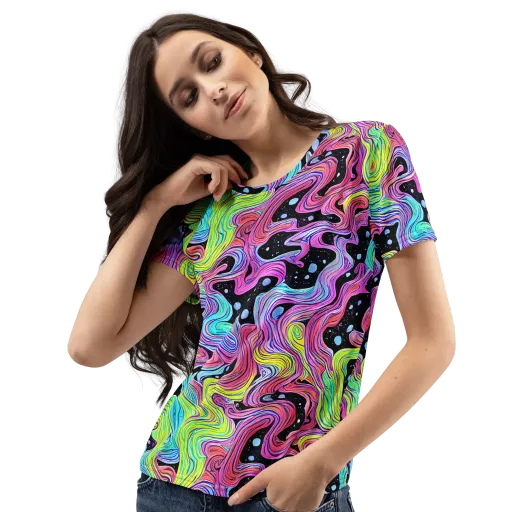 Afterglow Rapids on a Women's Crew Neck T-Shirt