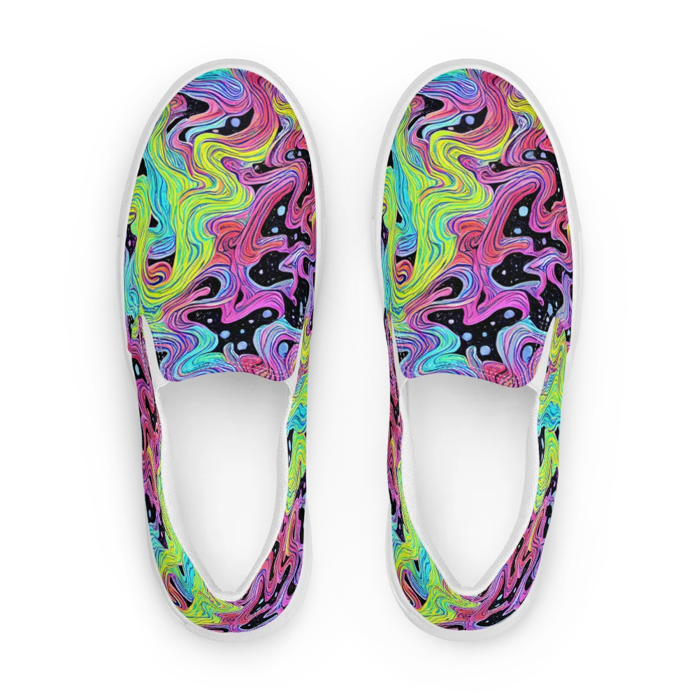 Afterglow Rapids on Men's Slip-On Canvas Shoes — Front