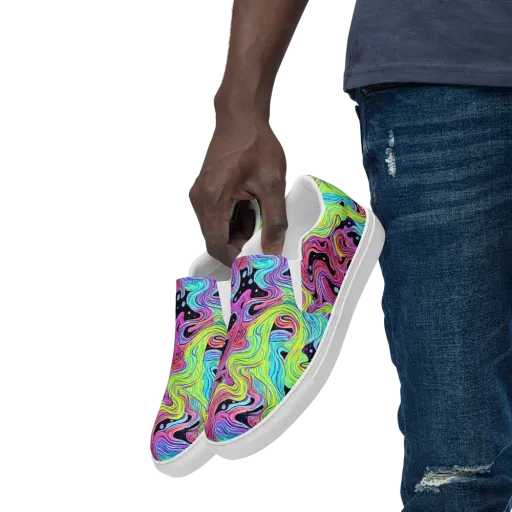 Afterglow Rapids on a Men's Slip-On Canvas Shoes