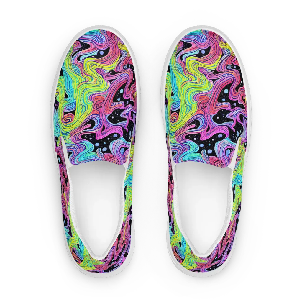 Afterglow Rapids on Women's Slip-On Canvas Shoes — Front