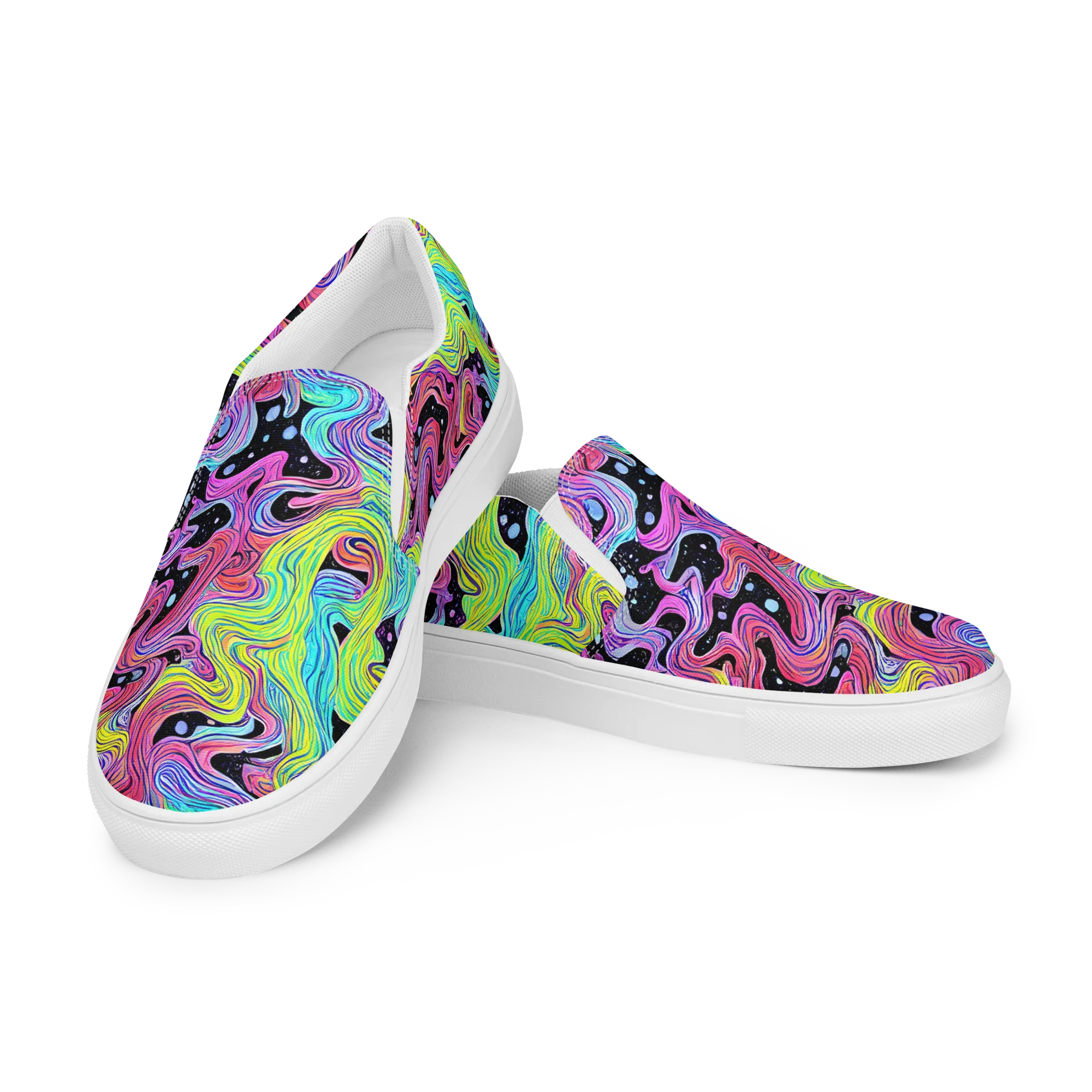 Afterglow Rapids on Women's Slip-On Canvas Shoes — Left Front