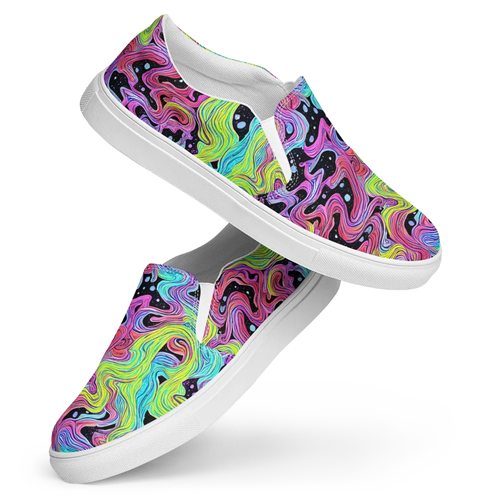 Afterglow Rapids on Women's Slip-On Canvas Shoes — Front
