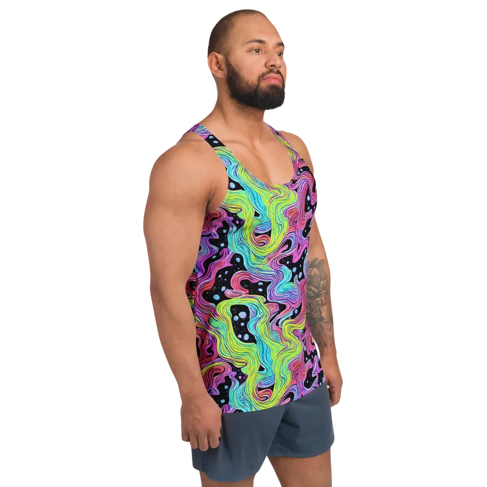 Afterglow Rapids on Men's Tank Top — Right Front