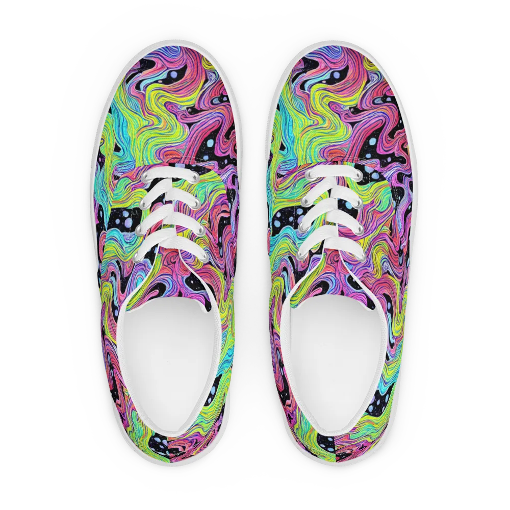 Afterglow Rapids on Men's Lace-Up Canvas Shoes — Front