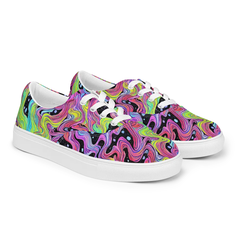 Afterglow Rapids on Men's Lace-Up Canvas Shoes — Right Front