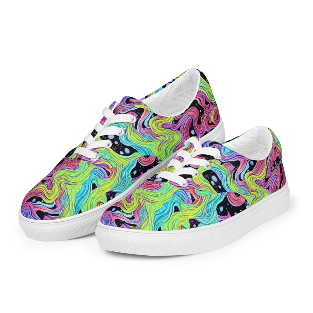 Afterglow Rapids on Men's Lace-Up Canvas Shoes — Left Front