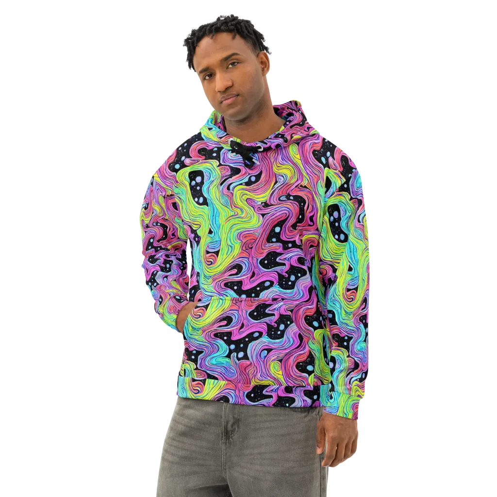 Afterglow Rapids on Cotton Hoodie — Left Front