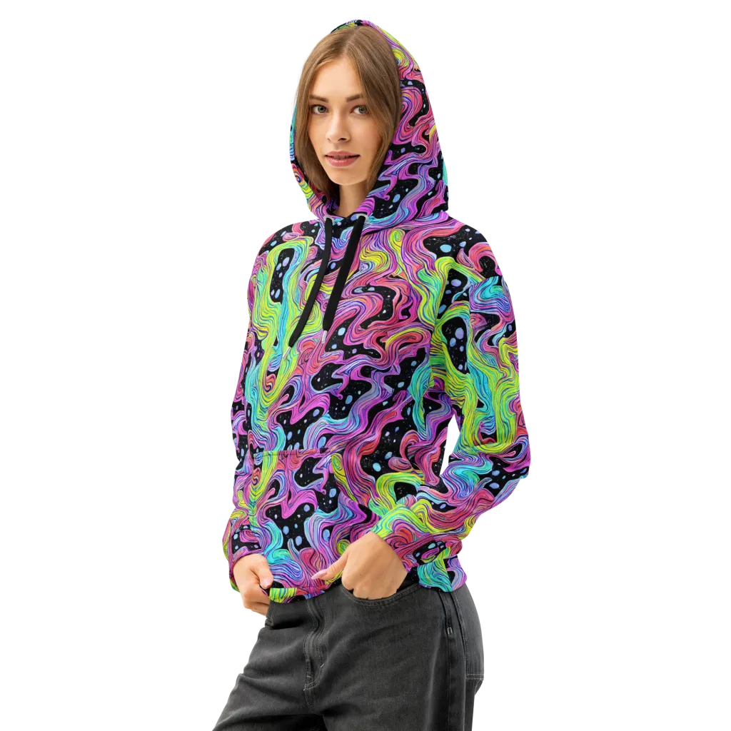 Afterglow Rapids on Cotton Hoodie — Left Front