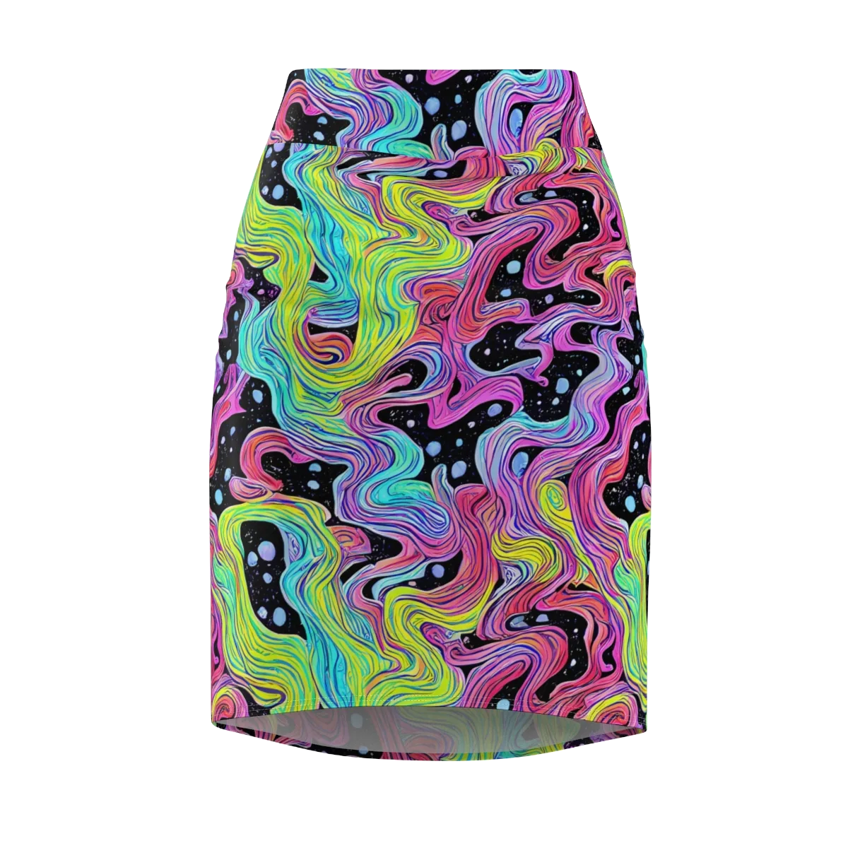 Afterglow Rapids on Pencil Skirt — Front