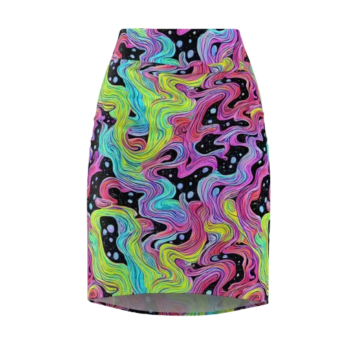 Afterglow Rapids on a Pencil Skirt