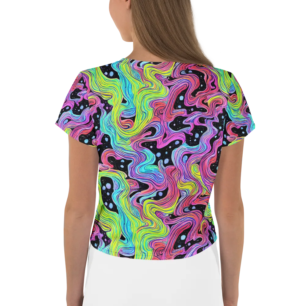 Afterglow Rapids on Crop Tee — Back